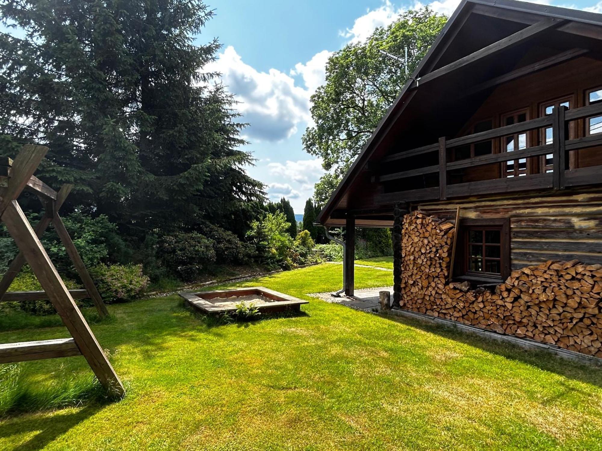 Log Cabin In Czech-Saxon Switzerland Šluknov Esterno foto